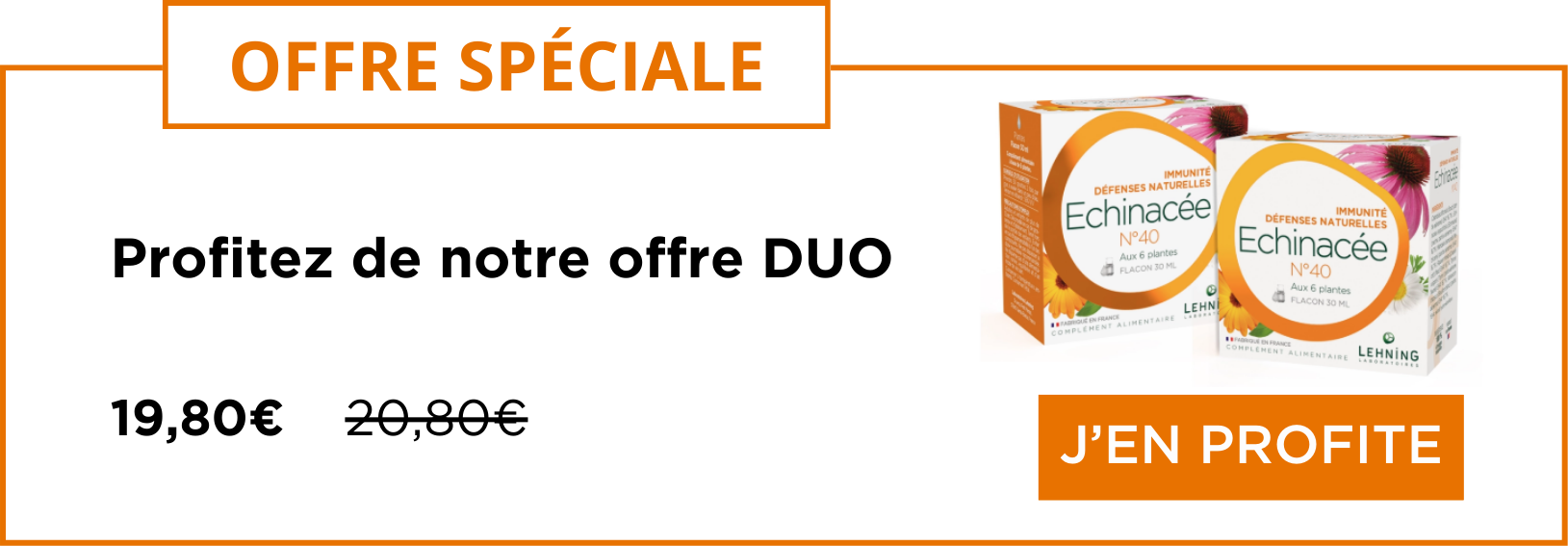 Offre DUO echinacée 40